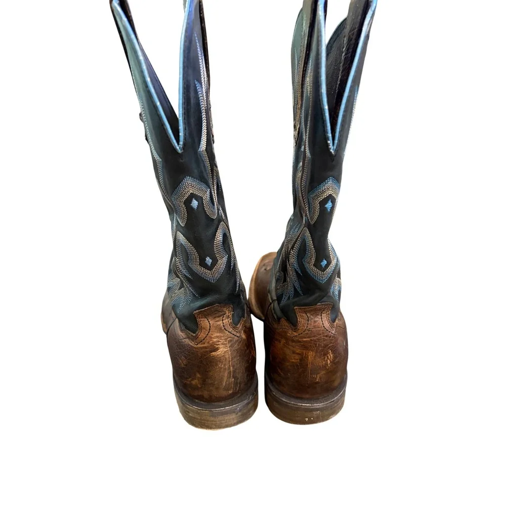 Ariat Men's Heritage Roughstock Cowboy Boots Size 10.5 D  Black Leather 10011785